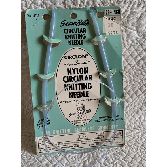 Susan Bates Circluar Knitting Needle 29 inch size 10 - New - Picture 6 of 11